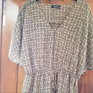 NWOT Large Patterned Blouse